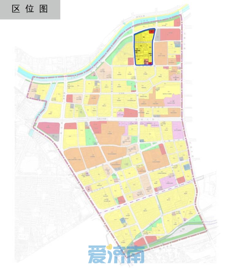 济南市自然资源和规划局发布堤口路片区05街区局部用地规划公示