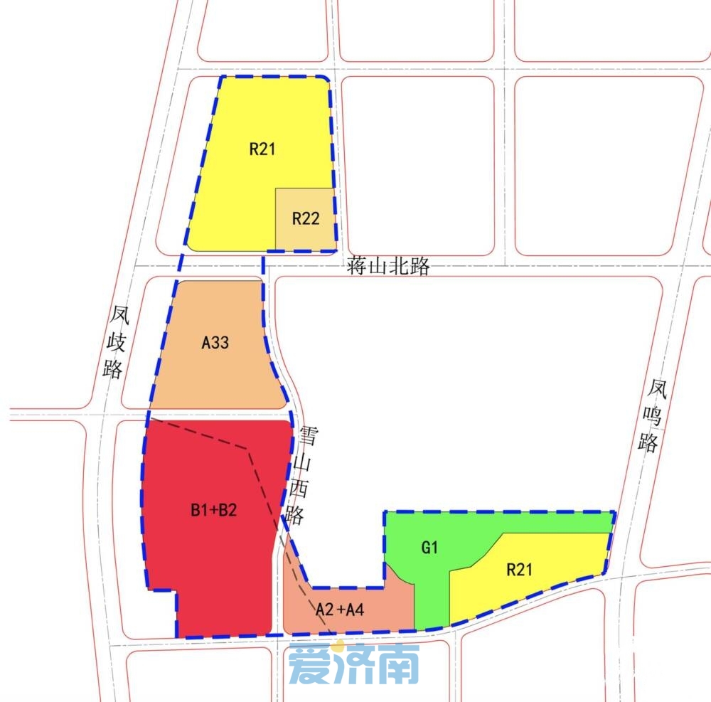 济南雪山片区03街区用地规划